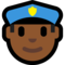 Police Officer - Medium Black emoji on Microsoft